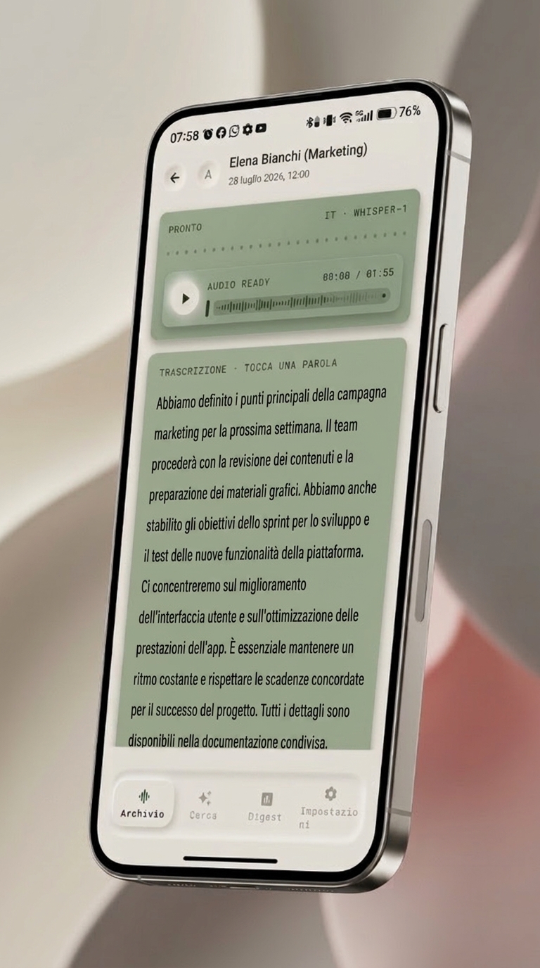 Vocra Dettaglio Trascrizione 3D